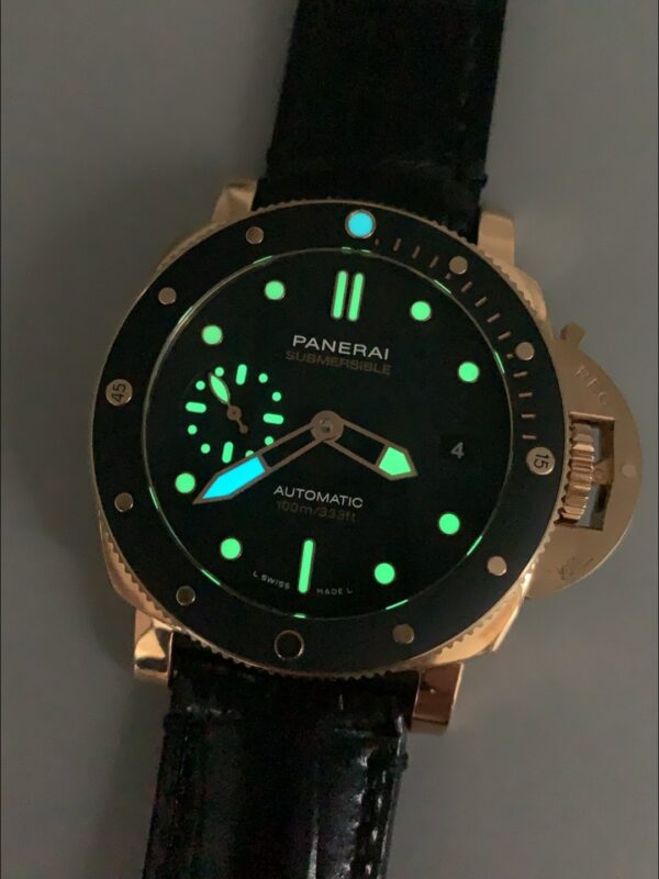 Panerai Submersible PAM974 Rose Gold Watch 42MM(1;1Super Clone)