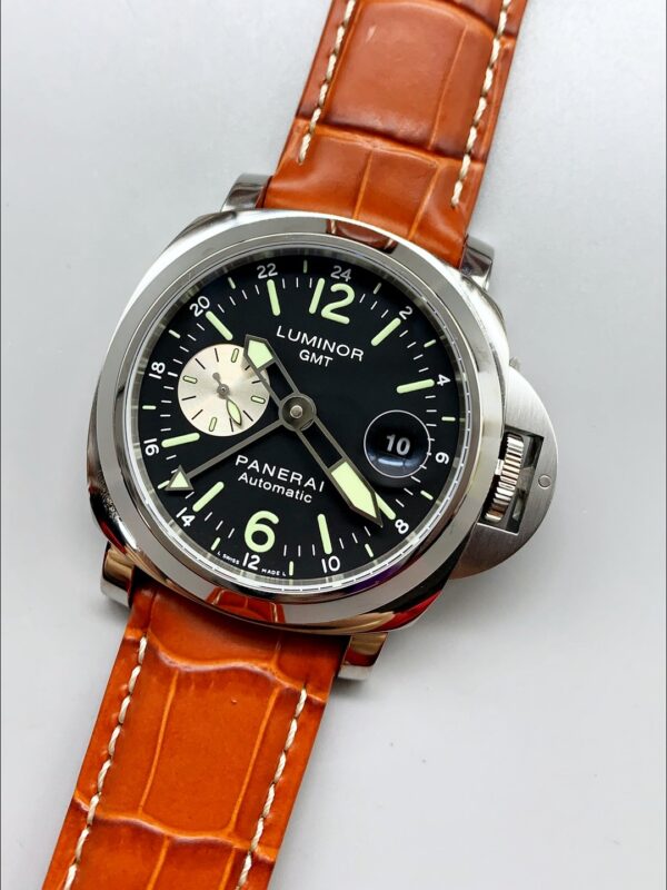 Panerai Luminor GMT Swiss Watch in Steel  PAM00161(1:1Super Clone)