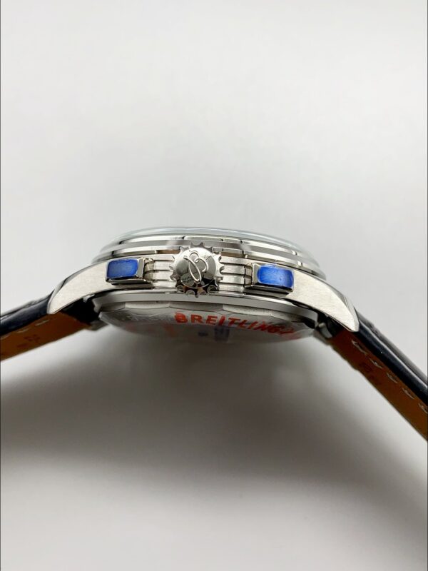 Breitling Premier B01 Chronograph Men’s Watch, Silver Panda Dial, Leather Strap(1:1 Super Clone)