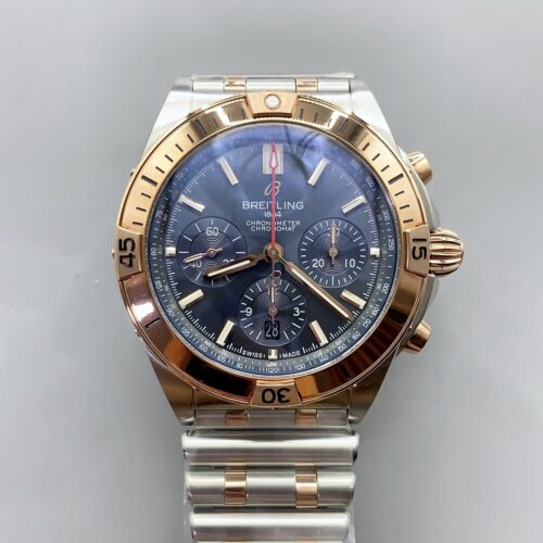 Breitling Chronomat B01 42 Edition 2 Tone Rose Gold with Grey Dial (1:1Super Cloen)