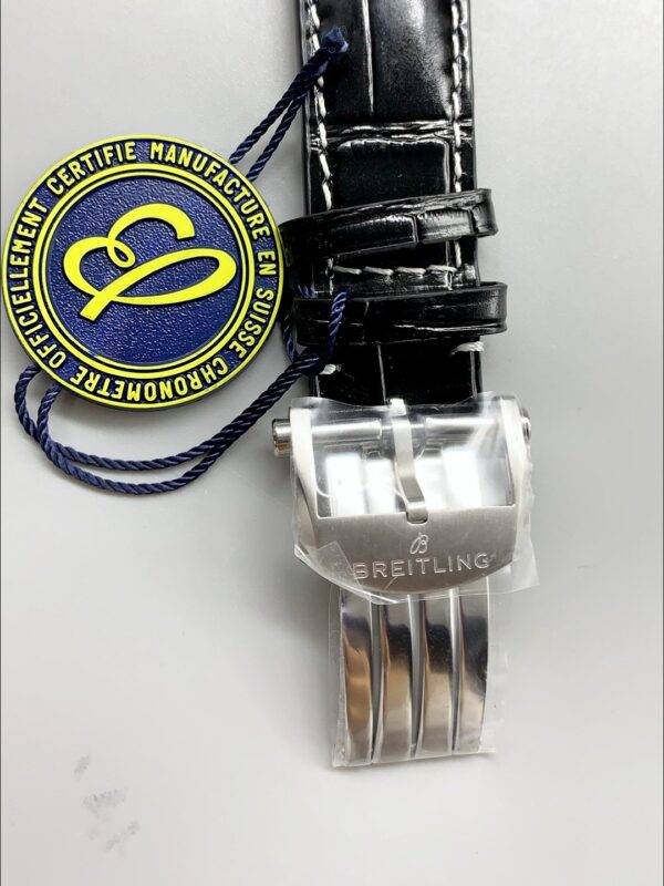 Breitling Premier B01 Chronograph Men’s Watch, Silver Panda Dial, Leather Strap(1:1 Super Clone)