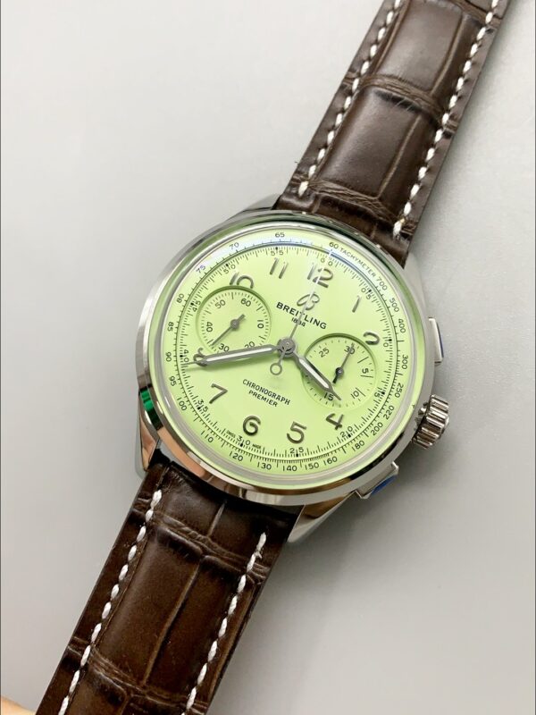 Breitling Premier B01 Chronograph 42 Edition Steel Casing Green Dial(1:1Super Cloen)