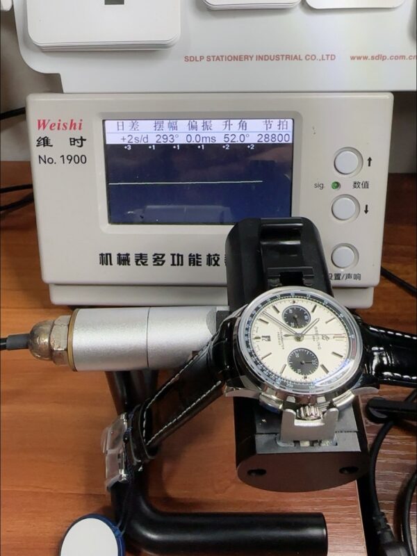 Breitling Premier B01 Chronograph Men’s Watch, Silver Panda Dial, Leather Strap(1:1 Super Clone)