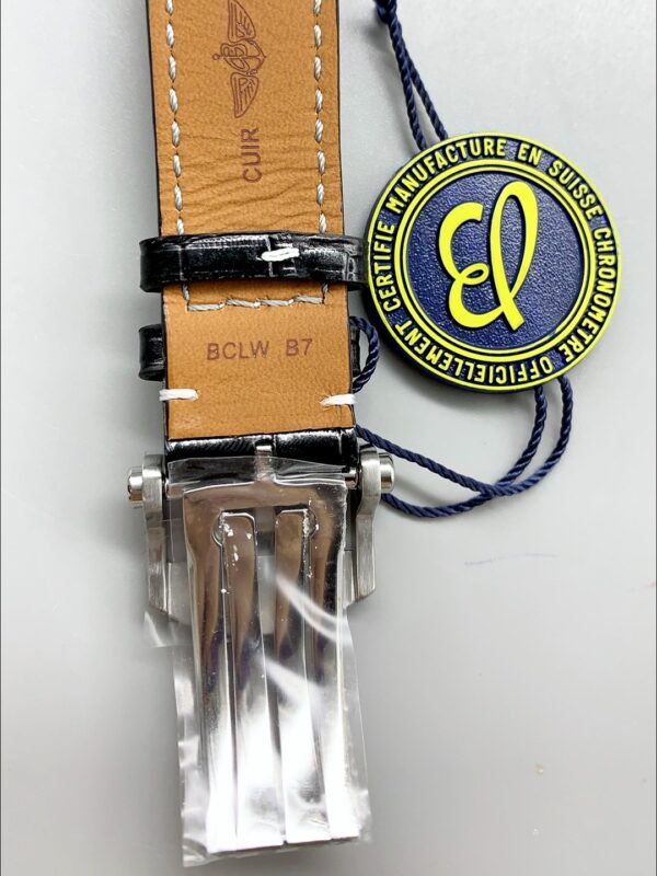 Breitling Premier B01 Chronograph Men’s Watch, Silver Panda Dial, Leather Strap(1:1 Super Clone)