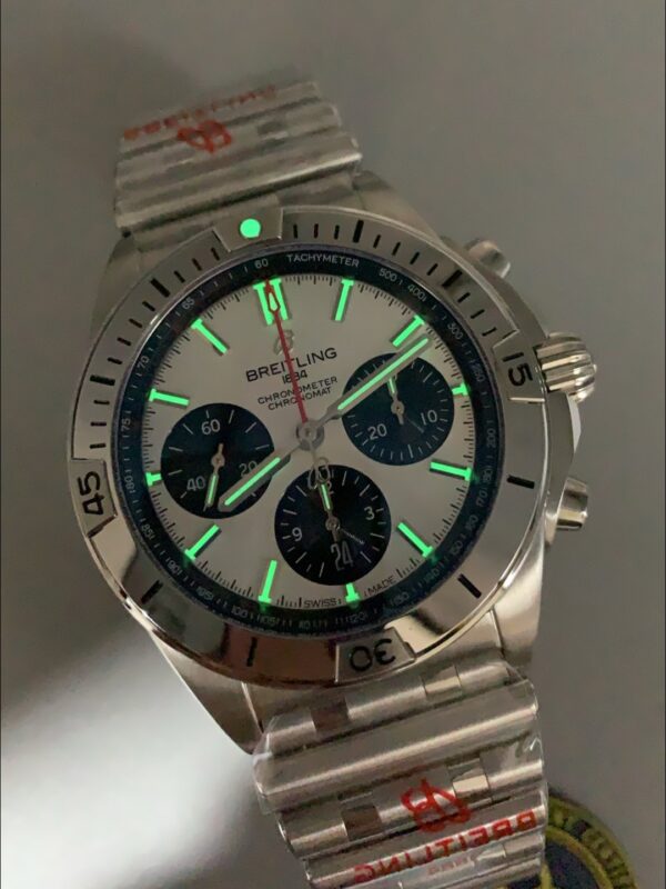 Breitling Chronomat B01 42 Edition 904L Steel Casing Silver Dial (1;1Super Clone)