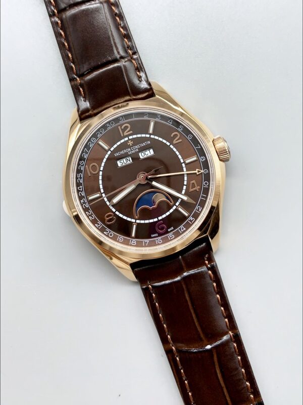 Vacheron Constantin Fiftysix Edition Rose Gold Watch 904L Steel Black Dial(1:1Super Clone)