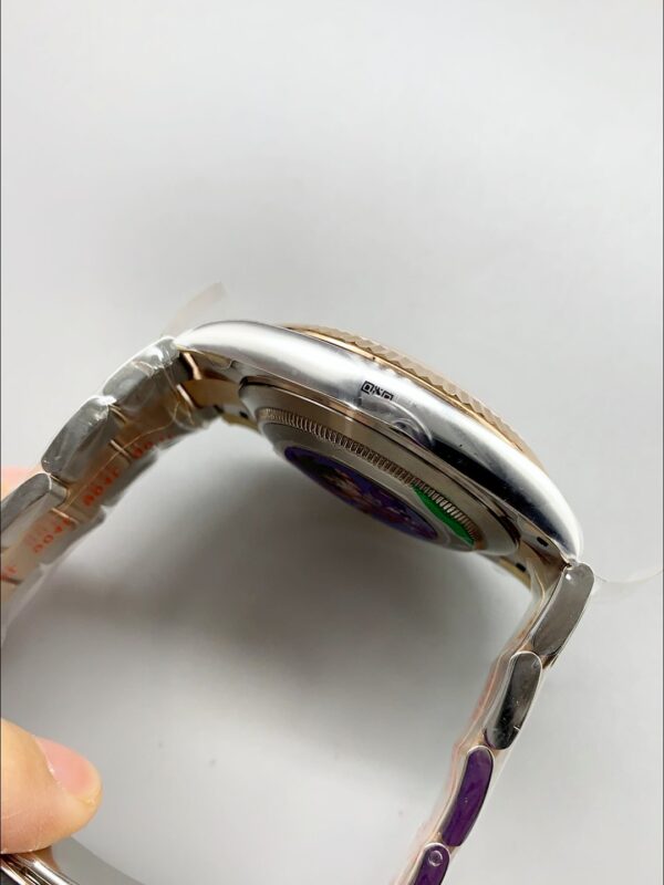 Rolex Datejust 41MM Two Tone Rose Gold Plating Brown Dial Watch(1:1Super Clone )