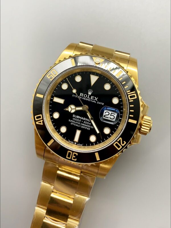 Rolex Submariner 41MM Date Ceramic Gold m126618ln -904L Steel Watch(1:1Super Clone)
