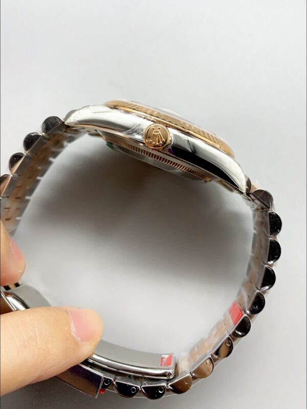 Rolex Datejust 41MM Two Tone Rose Gold Plating Fluted Dial Watch(1:1Super Clone )