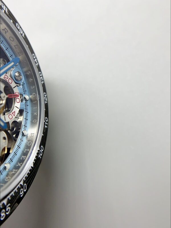 Rolex Daytona Artisans De Geneve Stainless Steel Watch Black Carbon Bezel Watch(1:1Super Clone )