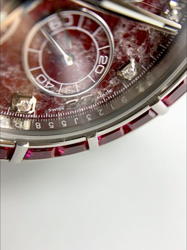 Rolex Daytona Red Diamond Bezel Ruby Dial Stainless Steel Bracelet Chronograph 1:1 Superclone