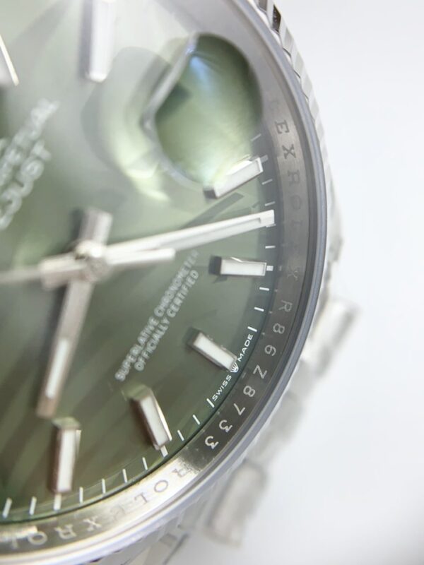 Rolex Datejust Cal.3235 Movement  904L Steel 46MM – Green Palm-Motif Dial (1:1Super Clone)