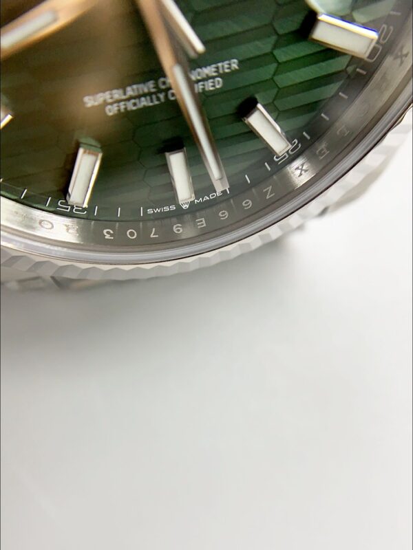 Rolex Datejust Cal.3235 Movement 904L Steel 41MM – Green Fluted Motif Dial (1:1Super Clone)