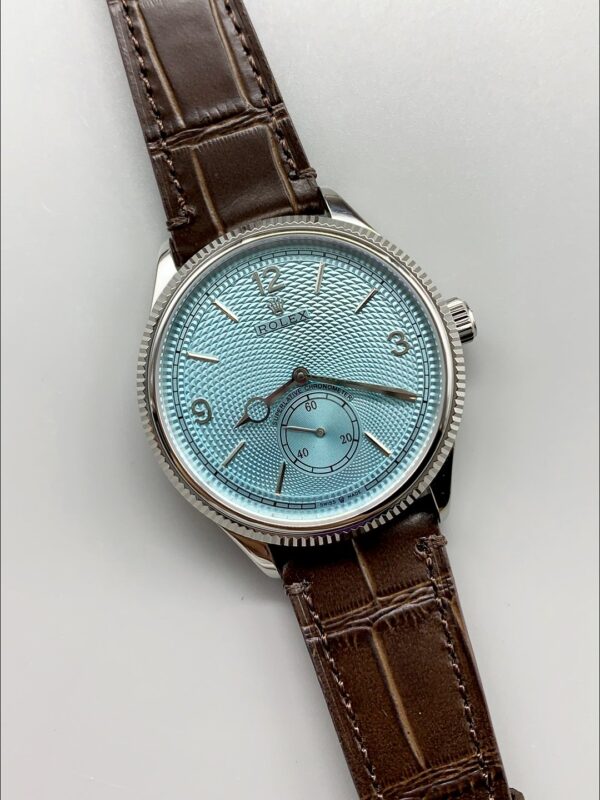 Rolex 1908 Perpetual Swiss Movement Steel Casing Ice Blue Dial(1:1Super Clone)