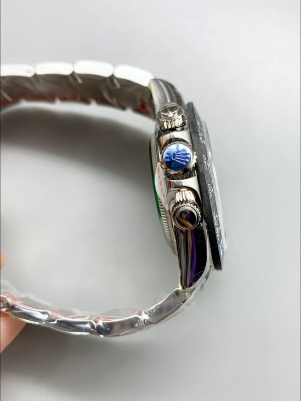 Rolex Daytona Artisans De Geneve Stainless Steel Watch Black Carbon Bezel Watch(1:1Super Clone )