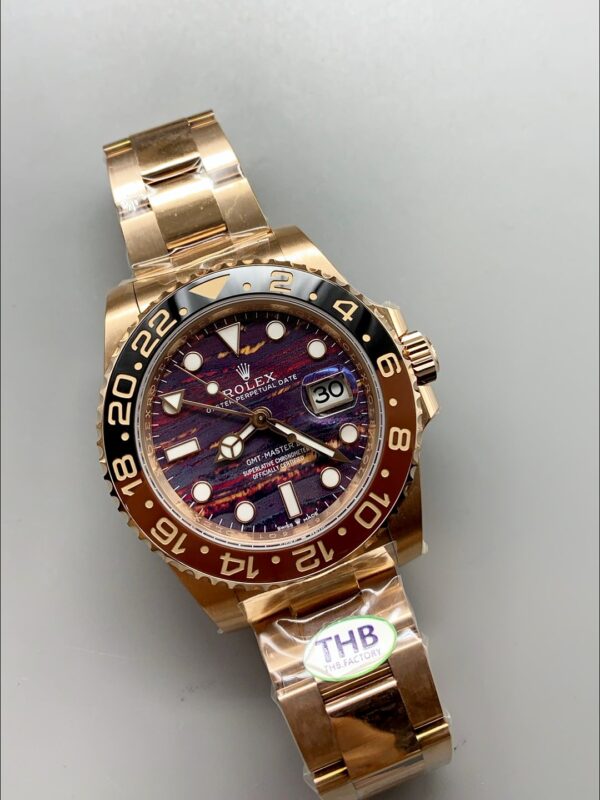 1E69C8813E697A5-36-14.jpg Rolex GMT Masters II 126715CHNR Rose Gold Tiger Iron Dial(1:1Super Clone )