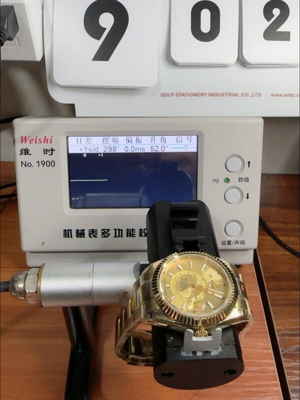 Rolex Sky-Dweller REF# 336935 Gold Dial Watch in Yellow Gold 904L Steel Case (1:1Super Clone)