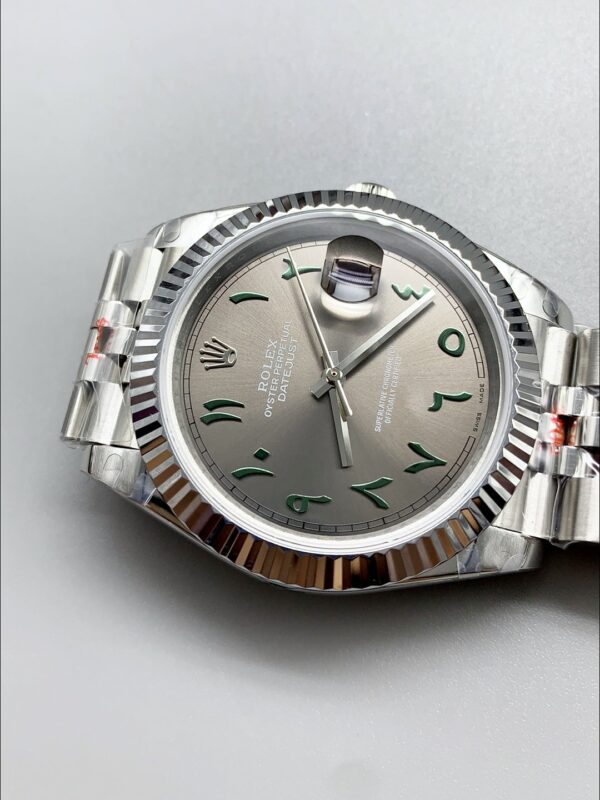 Rolex Datejust M126300 41MM ETA3235 Grey Arabic Dial – 904L Steel Casing(1:1Super Clone)