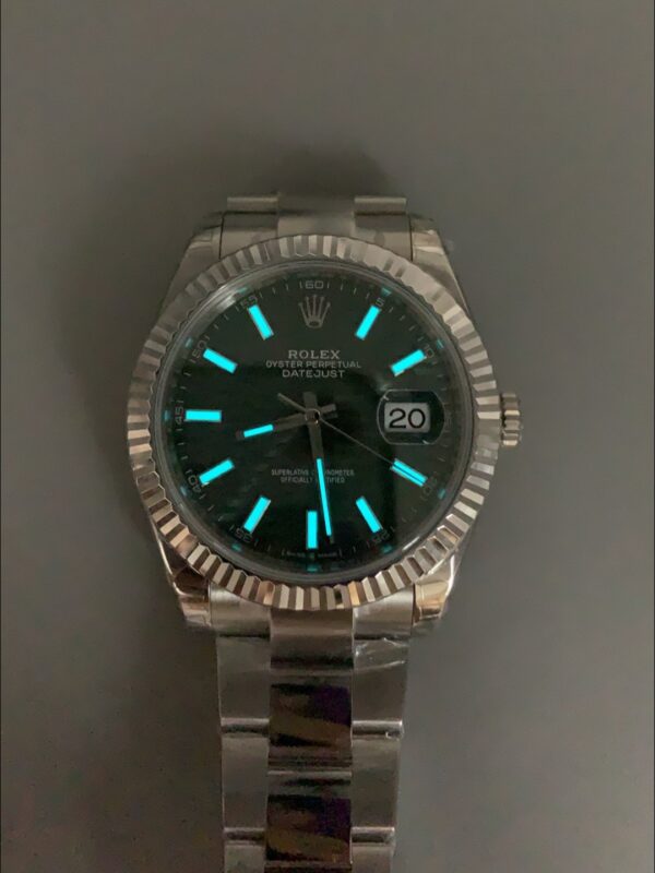 Rolex Datejust Cal.3235 Movement 904L Steel 41MM – Green Fluted Motif Dial (1:1Super Clone)