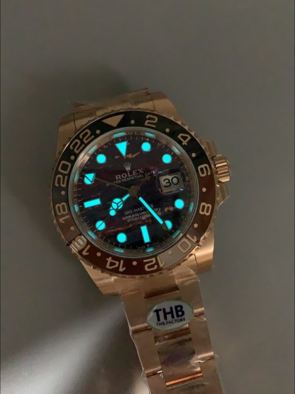 1E69C8813E697A5-38-10.jpg Rolex GMT Masters II 126715CHNR Rose Gold Tiger Iron Dial(1:1Super Clone )