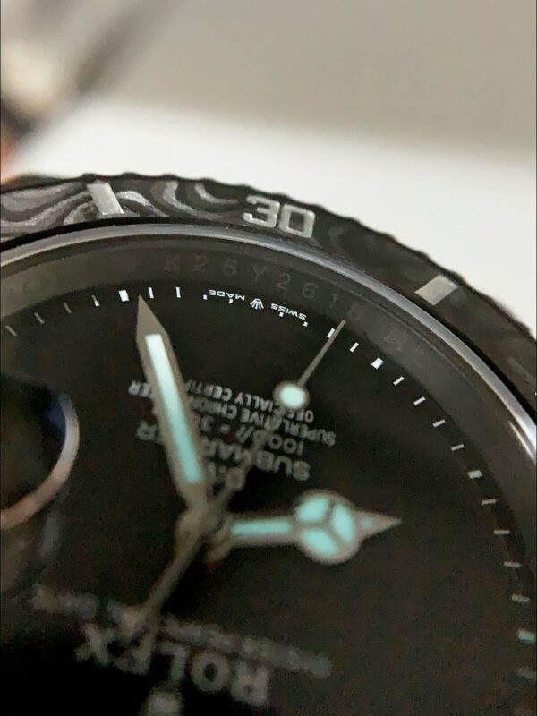 Rolex Submariner DiW DLC Coated Steel Casing Black Ceramic Bezel Edition Watch(1:1Super Clone)