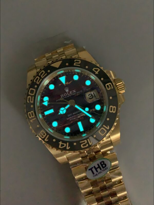 Rolex GMT-Master II Tiger Eye Dial Gold and Steel Bracelet (1:1 Super Clone)