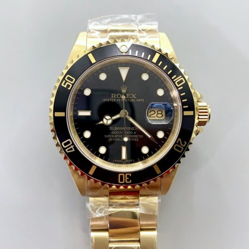 Rolex Submariner 16618 Gold Watch with Swiss 3135 Movement(1:1Super Clone)