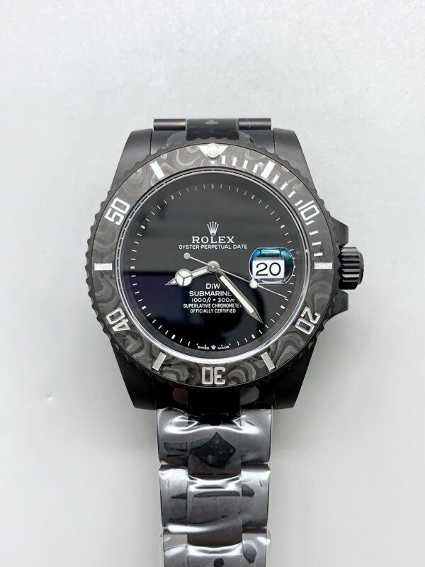 Rolex Submariner DiW DLC Coated Steel Casing Black Ceramic Bezel Edition Watch(1:1Super Clone)