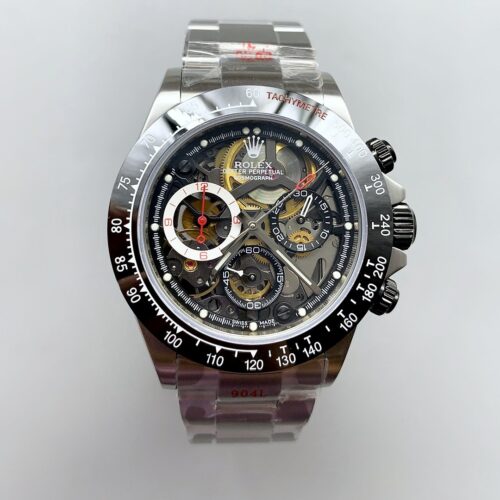 Rolex Daytona Artisans De Geneve Stainless Steel Watch Black Ceramic Bezel Watch(1:1Super Clone )