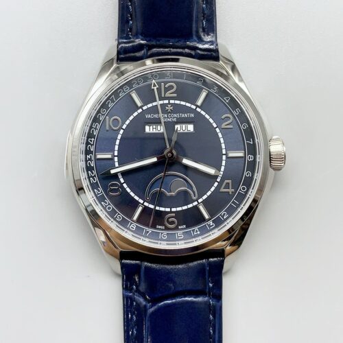 Vacheron Constantin Fiftysix Complete Calendar Watch Blue Dial(1:1Super Clone)