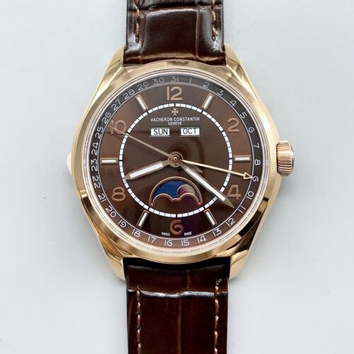 Vacheron Constantin Fiftysix Edition Rose Gold Watch 904L Steel Black Dial(1:1Super Clone)