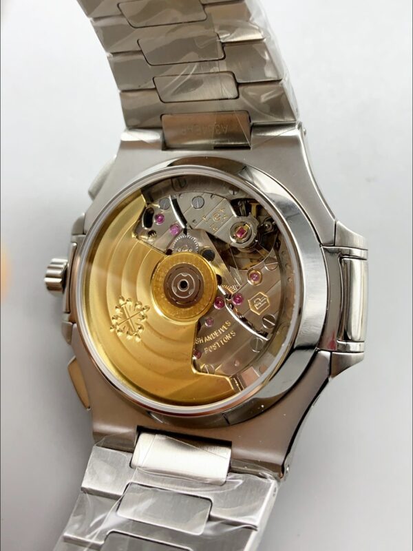 Patek Philippe Nautilus 5980 Chronograph Steel Case in Black Dial (1:1Super Clone)