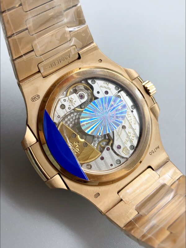 Patek Philippe Nautilus 5712/R Brown Dial Gold Strap(1:1Super Clone)