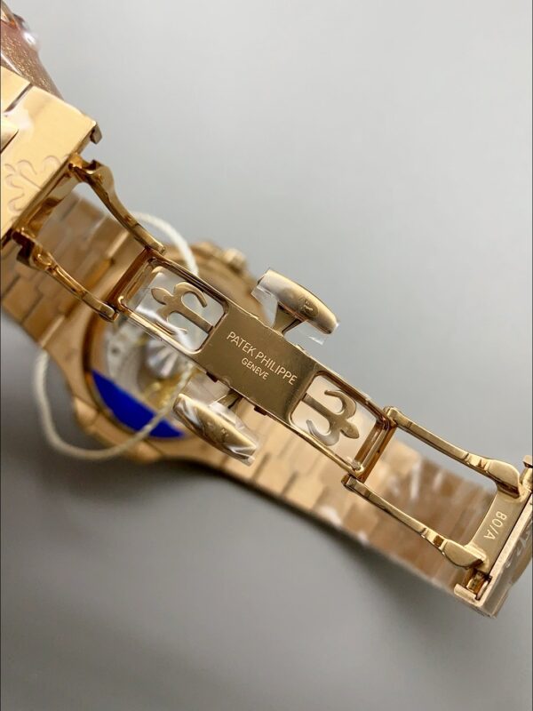 Patek Philippe Nautilus 5712/R Brown Dial Gold Strap(1:1Super Clone)