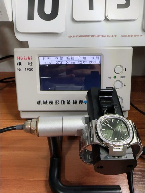 Patek Philippe Nautilus Stainless Steel Black Dial Diamond Bezel 1:1 Superclone