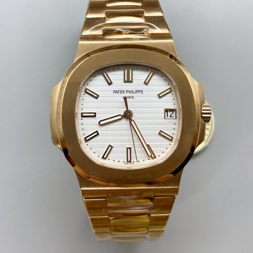 Patek Philippe Nautilus 5711/1R-001 in Rose Gold White Dial(1:1Super Clone)