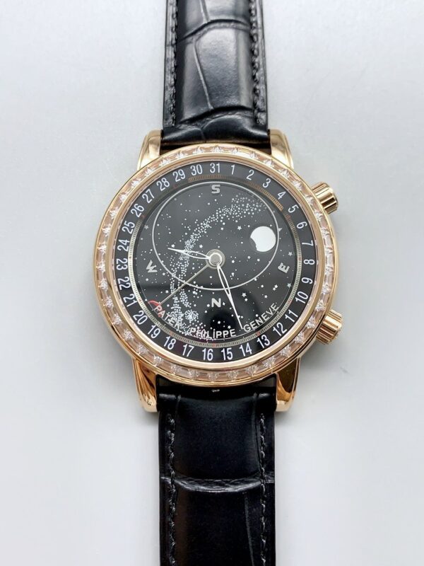 Patek Philippe 6104R Grand Complications Watch in Rose Gold – Diamonds Bezel(1:1Super Clone)