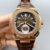 Patek Philippe Nautilus 5980/R Chronograph Rose Gold on 904L Steel Case in Brown Dial (1:1Super Clone)