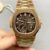 Patek Philippe Nautilus 5712/R Brown Dial Gold Strap(1:1Super Clone)