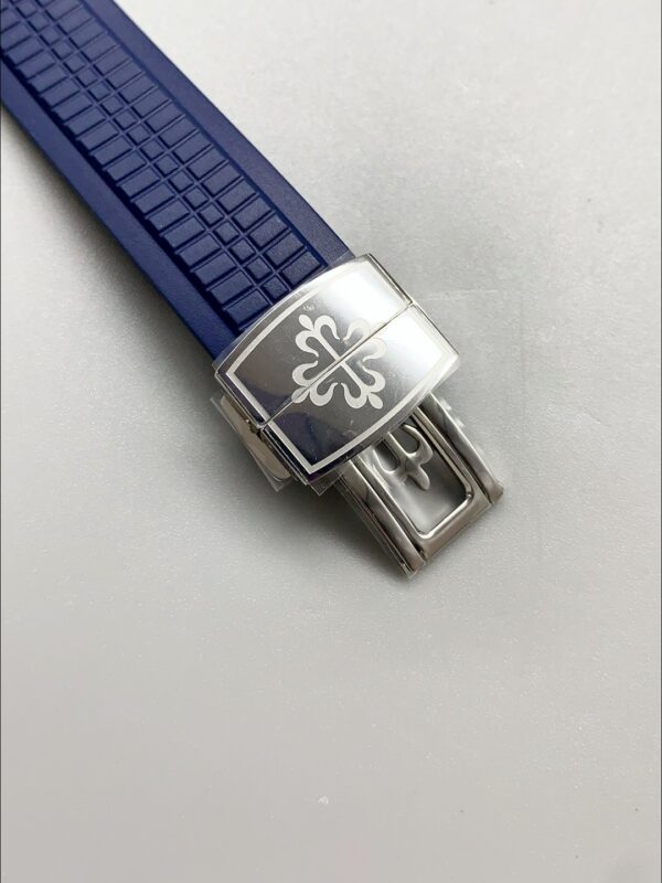 Patek Philippe Aquanaut 5968 Chronograph Steel Casing Blue Dial Watch(1:1 Super Clone)