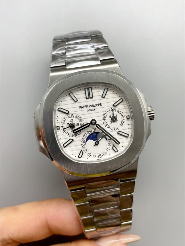 Patek Philippe Nautilus 5740 Perpetual Calendar Stainless Steel White Dial (1:1Super Clone)