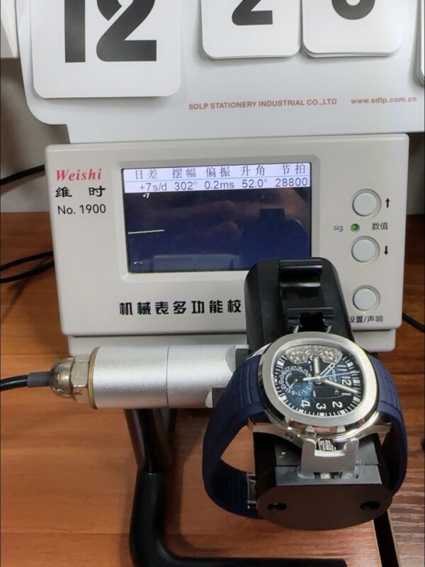 Patek Philippe Aquanaut Skeleton Black Dial Blue Rubber Strap Multifunction 1:1 Superclone