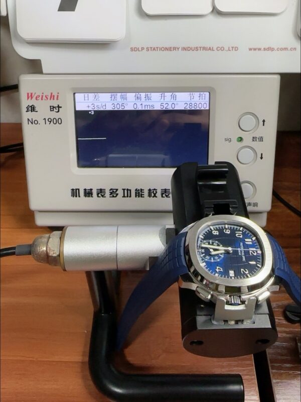 Patek Philippe Aquanaut 5968 Chronograph Steel Casing Blue Dial Watch(1:1 Super Clone)