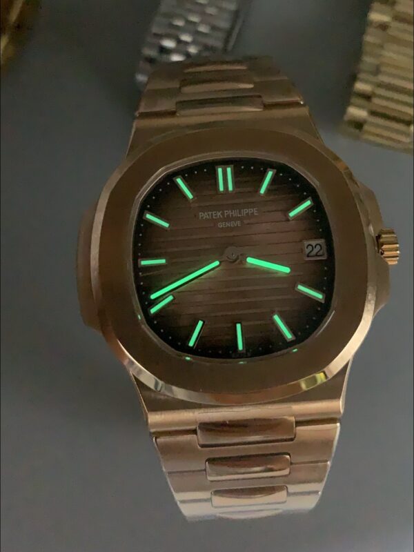 Patek Philippe Nautilus 5711/1R-001 in Rose Gold Brown Dial(1:1Super Clone)