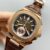 Patek Philippe Nautilus 5980/R Chronograph Rose Gold on 904L Steel Case in Brown Dial (1:1Super Clone)