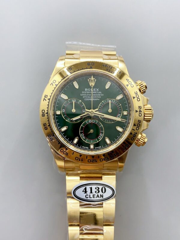 1:1 Super Clone Rolex Cosmograph Daytona 18K Yellow Gold Cal.4130 Move