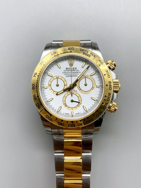 Rolex Daytona White Dial Two-Tone (Steel And Gold) Bracelet 126503(1;1Super Clone)