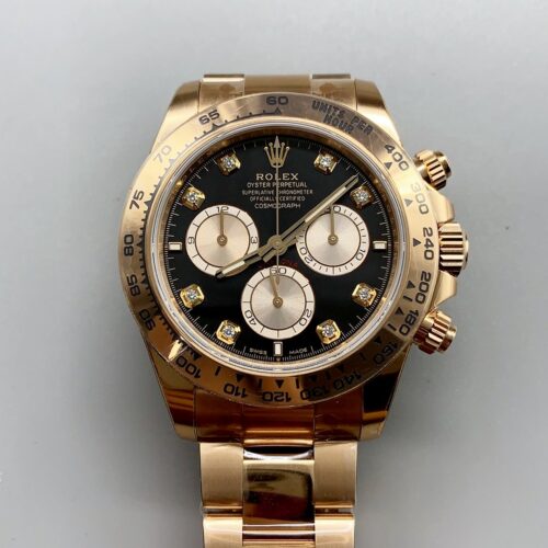 Rolex Daytona Black Dial Rose Gold Model 116509(1;1Super Clone)