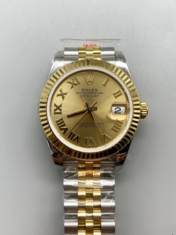 Rolex Datejust Gold with Roman Dial in 36MM (1;1Super Clone)