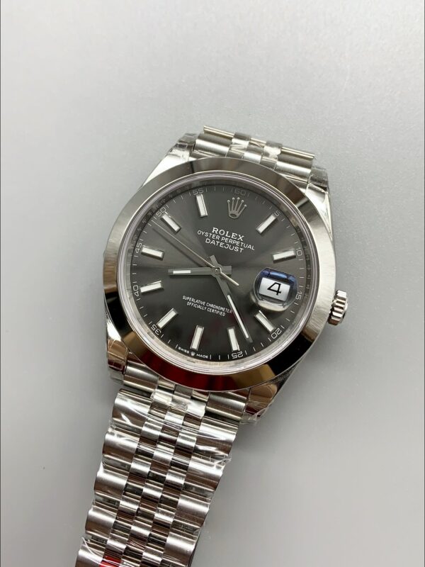 Rolex Datejust Grey Dial Stainless Steel Jubilee Bracelet Date Display 1:1 Superclone